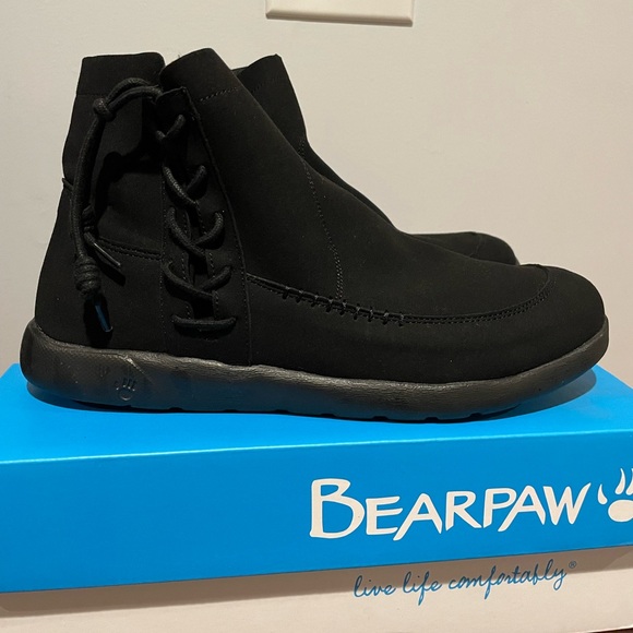 BearPaw Black Ankle Boots - In Box - Picture 2 of 13